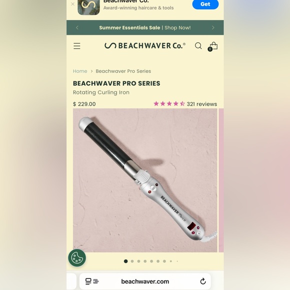 The Beachwaver Co. Pro 1 Curling Iron - Black and White - Picture 5 of 6